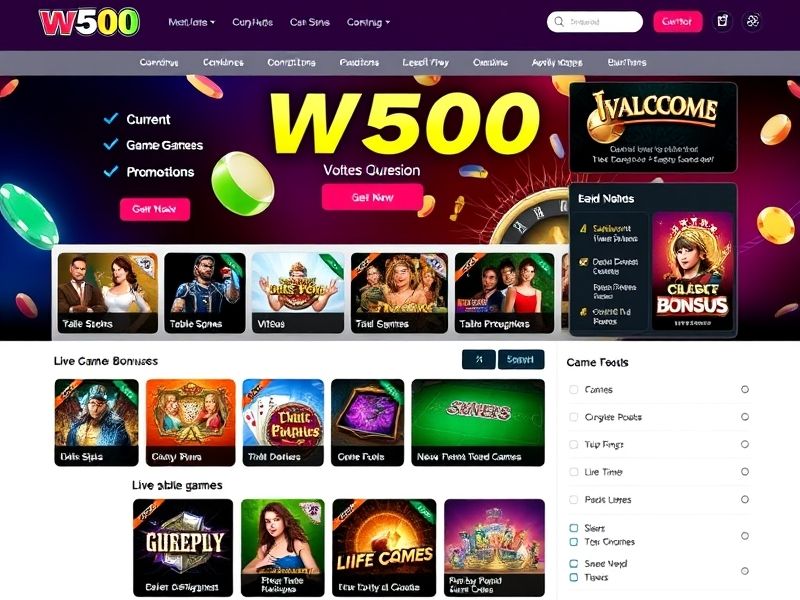 Welcome to w500 Casino, your premier destination for exciting online gambling games, exclusive bonuses, and top-tier promotions. Discover a world of real-money slots, table games, and live dealers at w500casino.com.