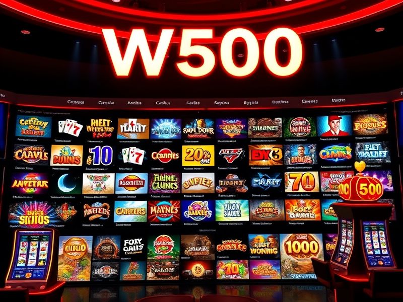 Welcome to w500 Casino, your premier destination for exciting online gambling games, exclusive bonuses, and top-tier promotions. Discover a world of real-money slots, table games, and live dealers at w500casino.com.
